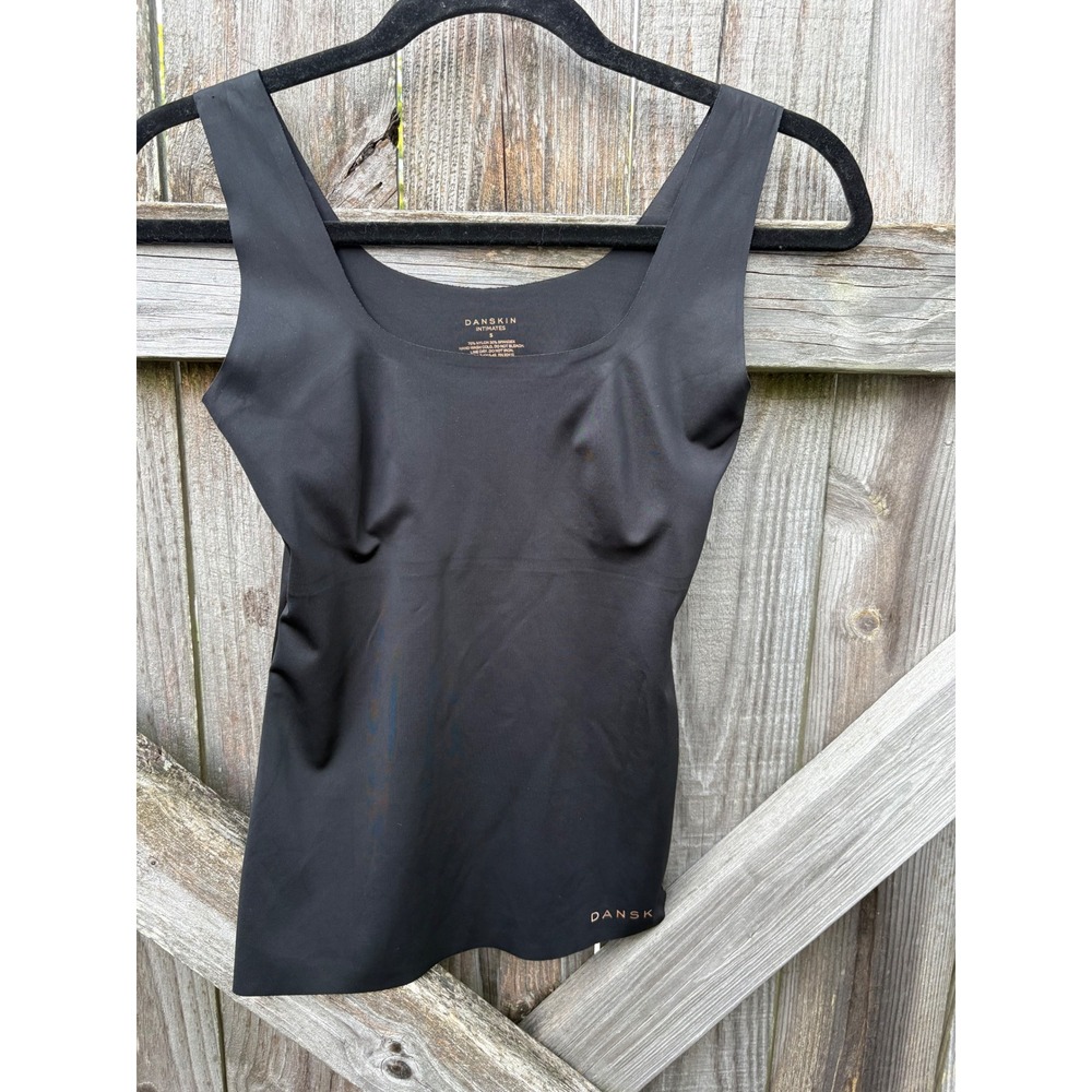 Danskin Intimates Women Black Seamless Shapewear Camisole Tank Top Small 1215-49